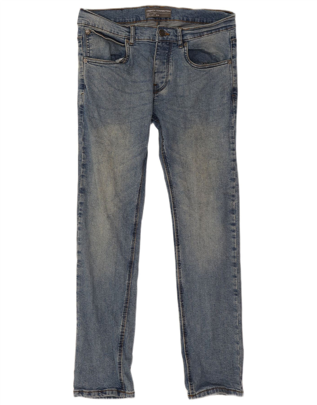 French Connection Vaqueros ajustados para hombre W32 L32 Algodón azul