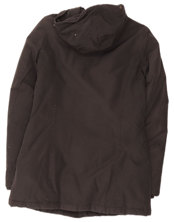 Woolrich Parka con capucha para mujer UK 6 XS Negro