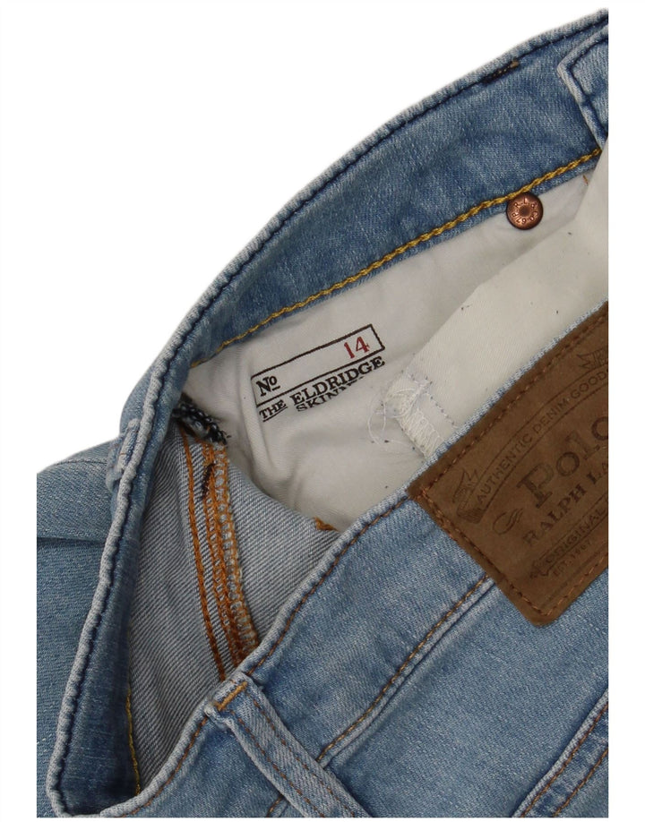 POLO RALPH LAUREN Vaqueros ajustados The Eldridge para niños 13-14 años W28 L26 Azul