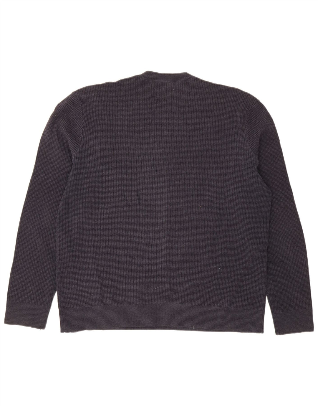 Marks & Spencer - Jersey de cuello redondo para hombre, talla grande, poliéster, color azul marino