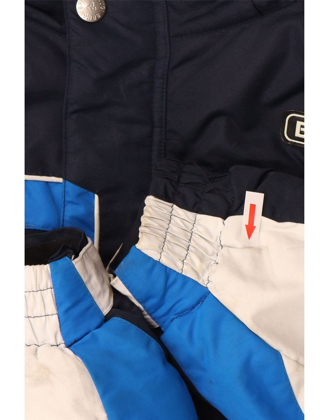 Brugi - Chaqueta de esquí con capucha para hombre, talla grande, color azul, poliamida