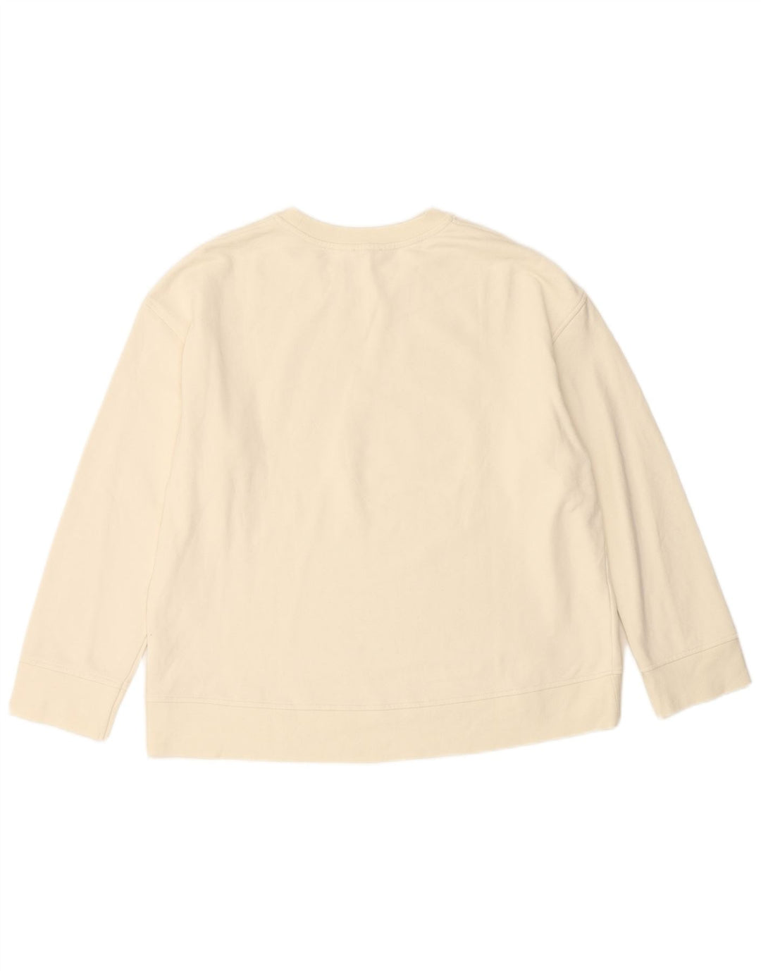 JIGSAW Sudadera con gráfico extragrande para mujer, talla 40, color blanco roto