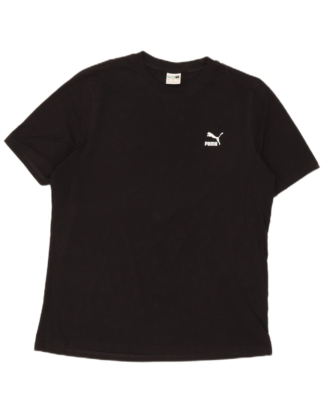 Puma - Camiseta para hombre, talla grande, algodón negro