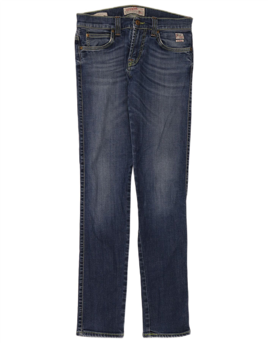 Roy Rogers Vaqueros ajustados para mujer W30 L34 Algodón azul