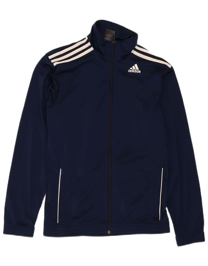 Adidas Chaqueta de chándal para hombre UK 34/36 Small Azul marino Poliéster