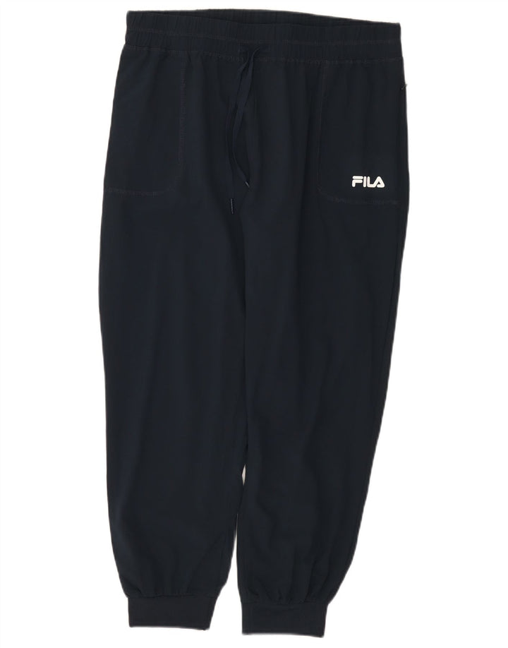 Fila Pantalones de chándal para mujer Joggers UK 12 Medium Azul marino Poliéster