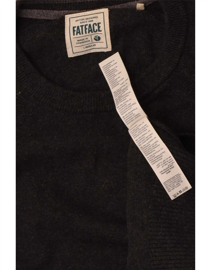 Jersey tipo jersey con cuello redondo y corte estándar para hombre de Fat Face Algodón gris grande