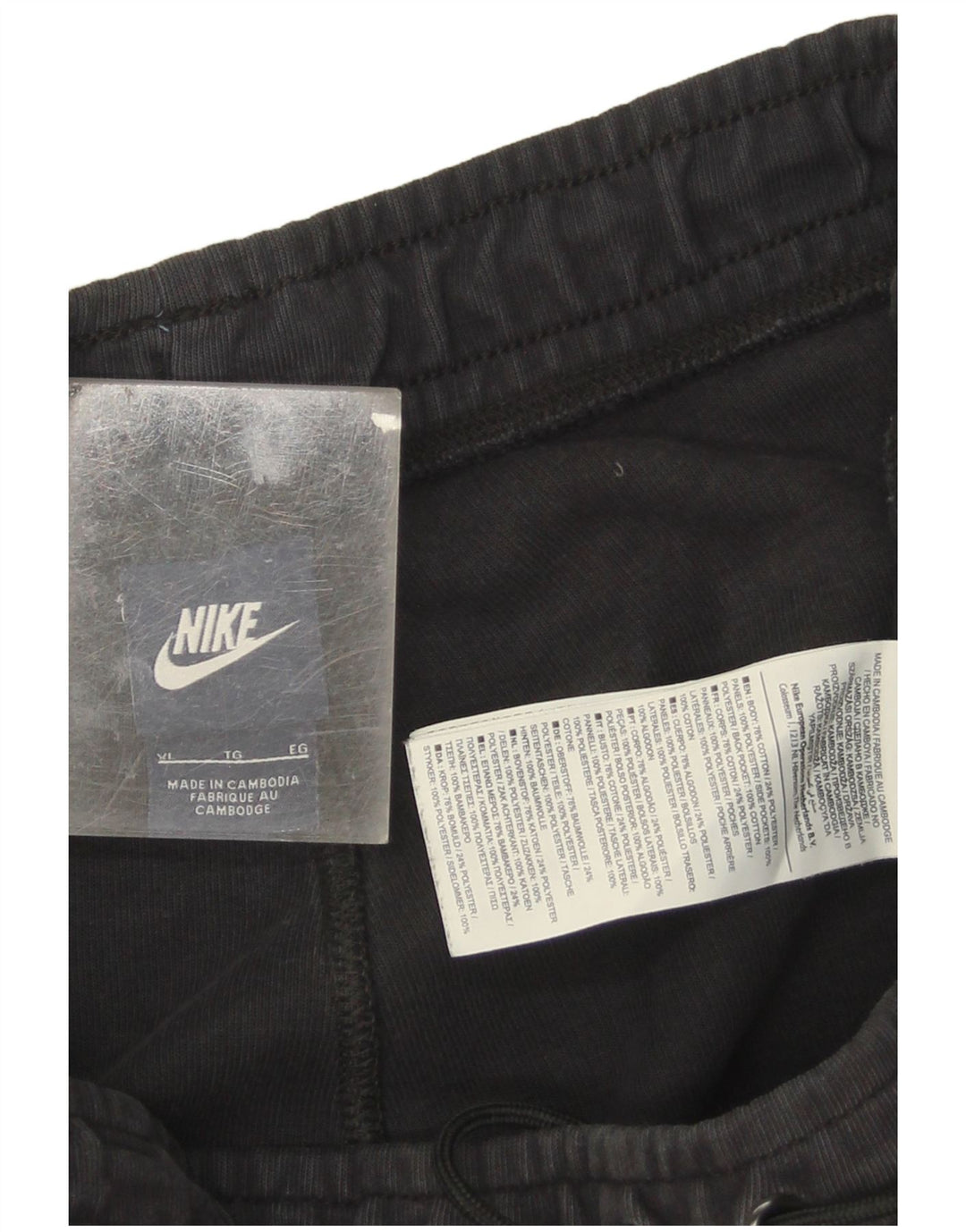 Pantalón de chándal Nike Hombre XL Negro Algodón