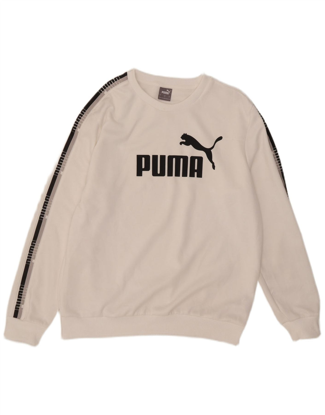 Puma Sudadera con gráfico para hombre Jumper Large White Poliéster
