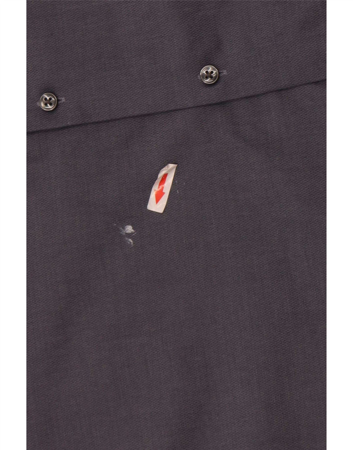Calvin Klein Camisa de corte regular para hombre Talla 16 Grande Gris