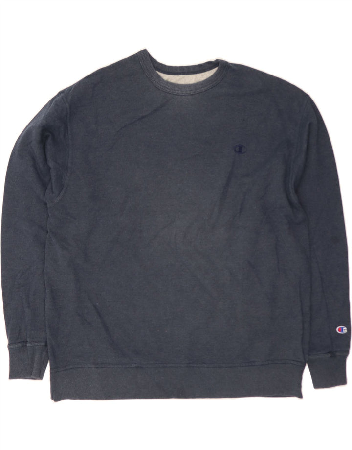 CHAMPION Mens Sweatshirt Jumper 2XL Navy Blue Cotton Vintage Champion and Second-Hand Champion from Messina Hembry 