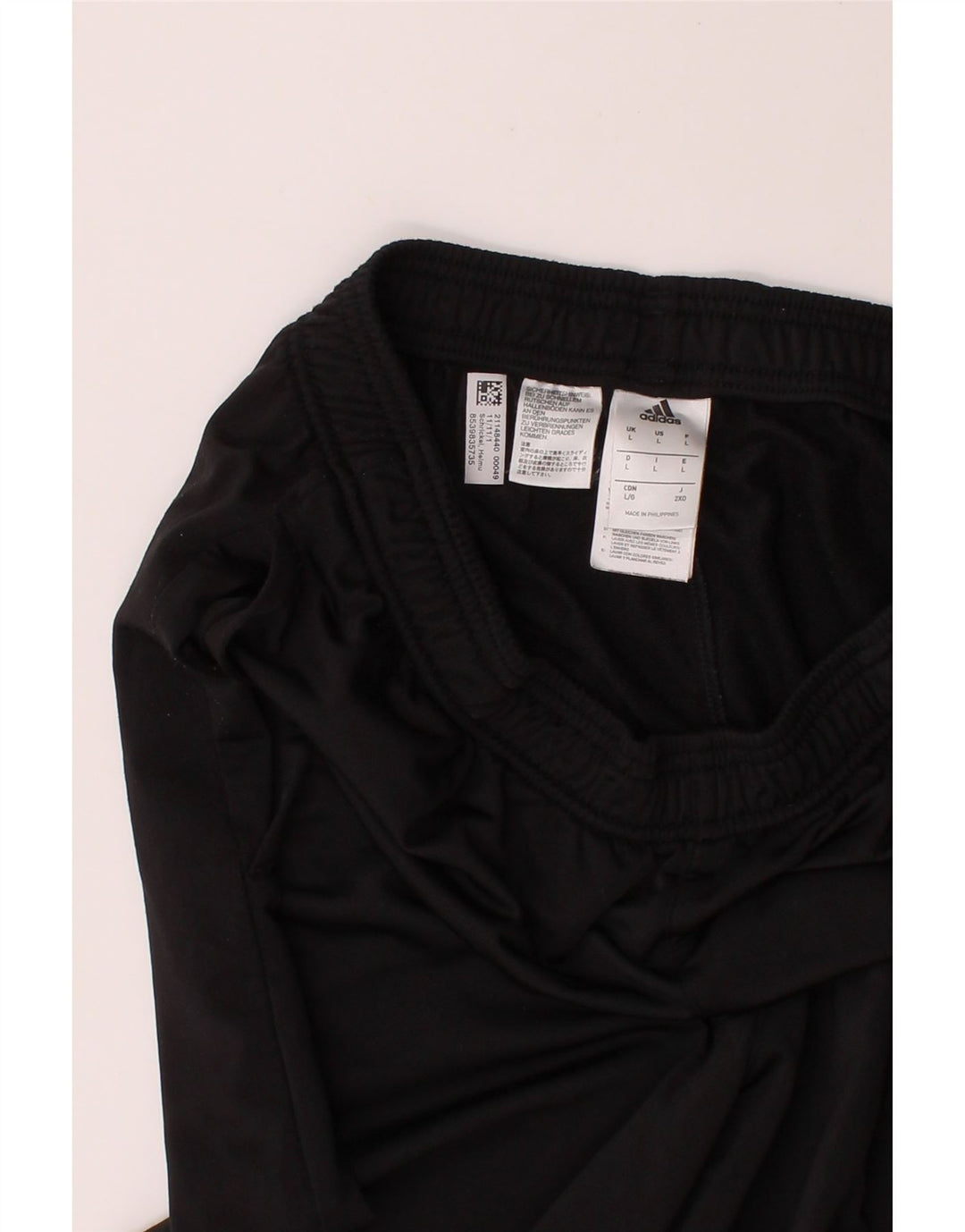 ADIDAS Mens Tracksuit Trousers Large Black Polyester Vintage Adidas and Second-Hand Adidas from Messina Hembry 