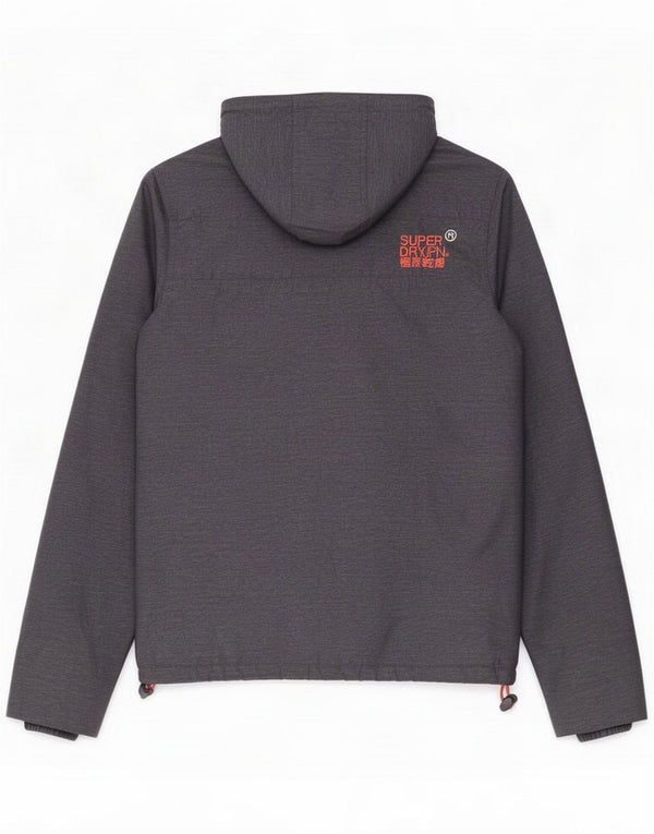 Chaqueta cortavientos con capucha Superdry para mujer UK 6 XS Azul marino