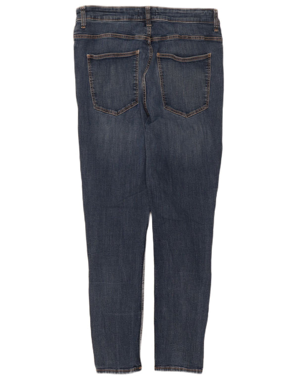 Zara Vaqueros Pitillo Mujer EU 46 2XL W36 L28 Azul