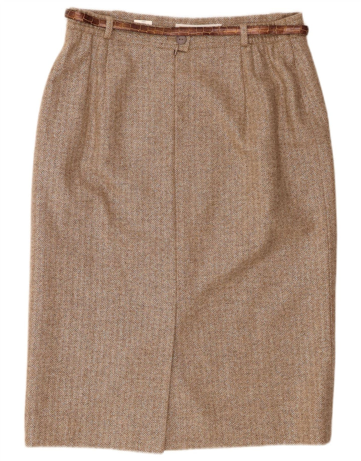 Falda lápiz para mujer Eugen Klein IT 42 Medium W30 Lana marrón Chevron