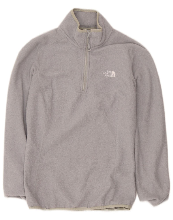 The North Face Jersey de forro polar con cuello y cremallera para mujer UK 6 XS Poliéster gris