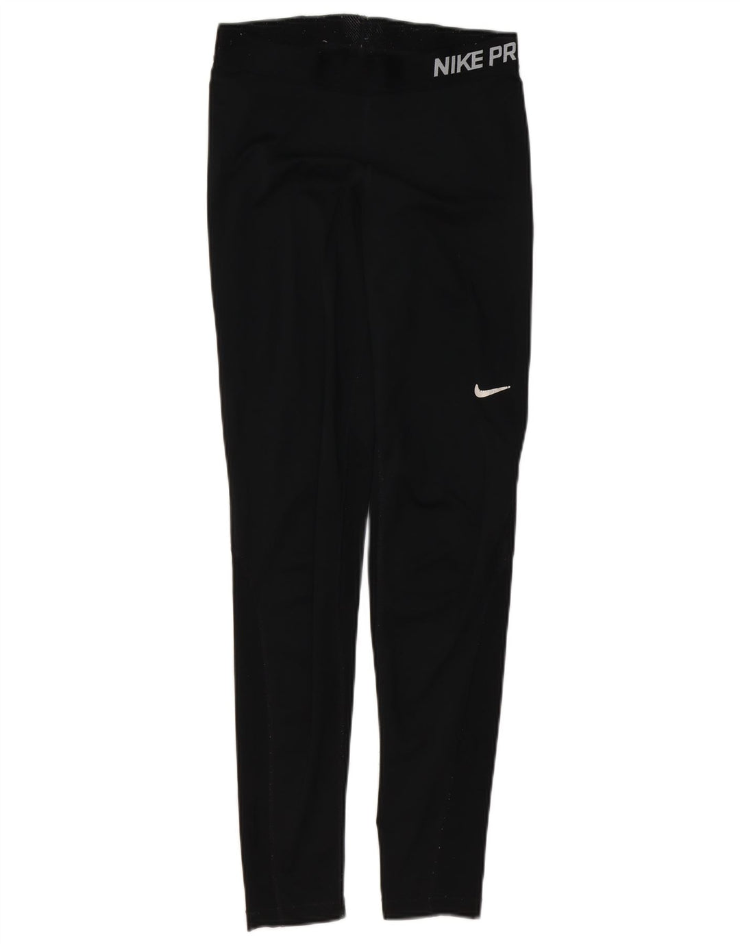 NIKE Womens Dri Fit Graphic Leggings UK 8 Small Black