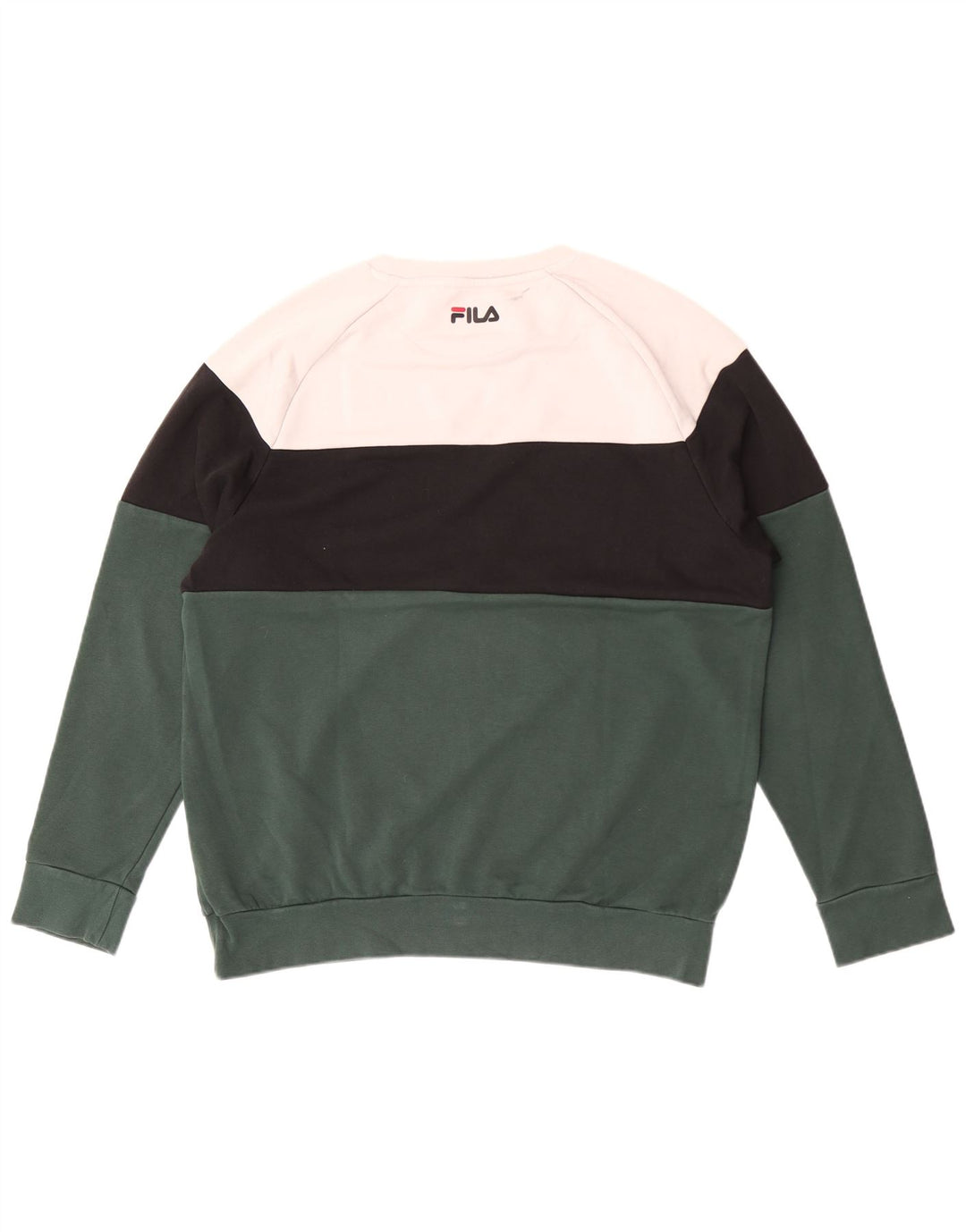 Fila Hombre Graphic Sudadera Jumper XL Verde Colorblock