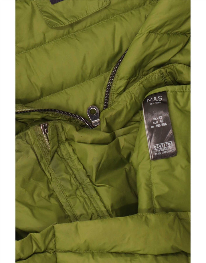 Marks & Spencer Chaqueta acolchada para mujer UK 40 Poliamida verde medio