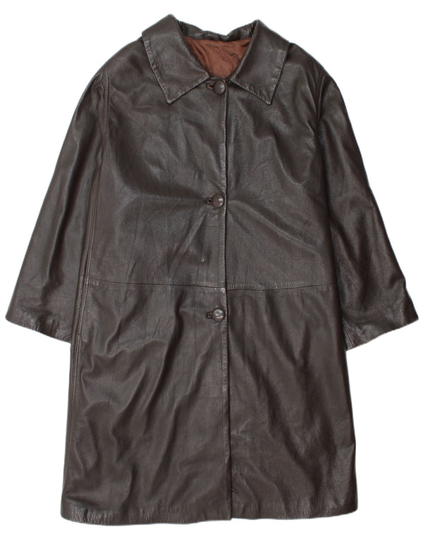 Abrigo de piel extragrande para mujer Conbipel IT 48 XL Cuero marrón