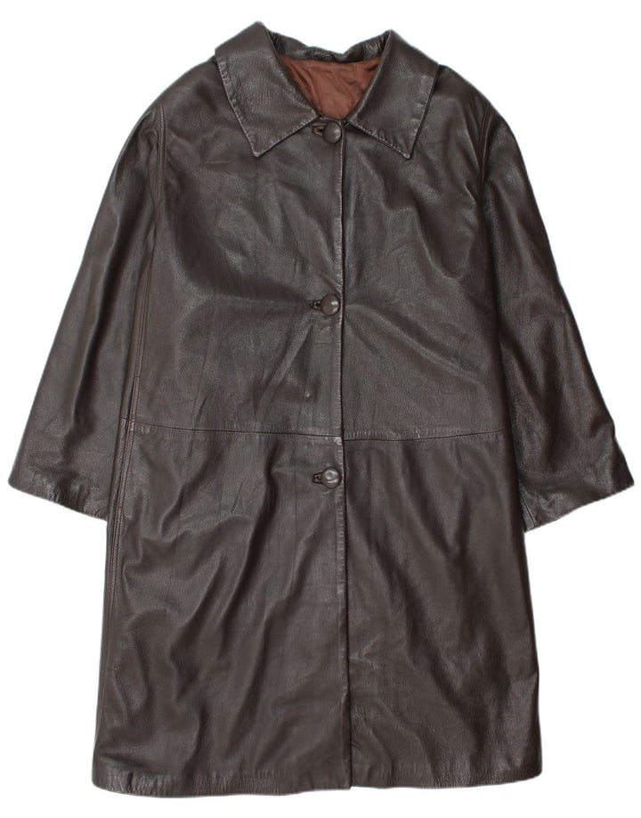 Abrigo de piel extragrande para mujer Conbipel IT 48 XL Cuero marrón