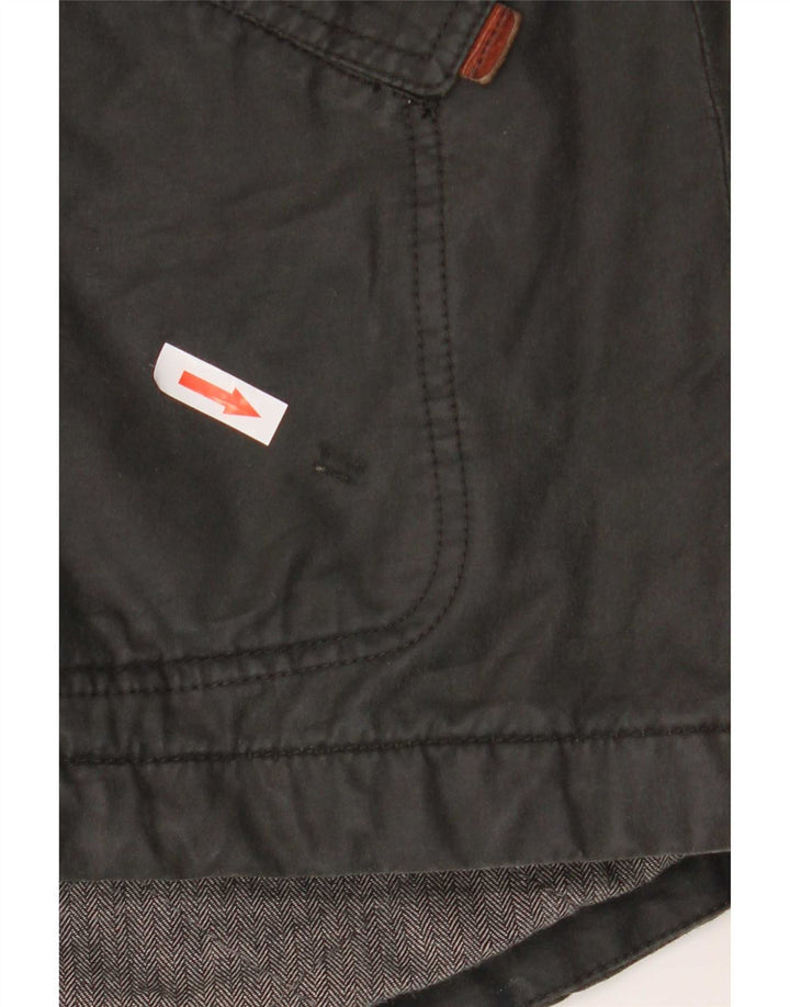 Parka con capucha para mujer Fat Face UK 40 Algodón gris medio