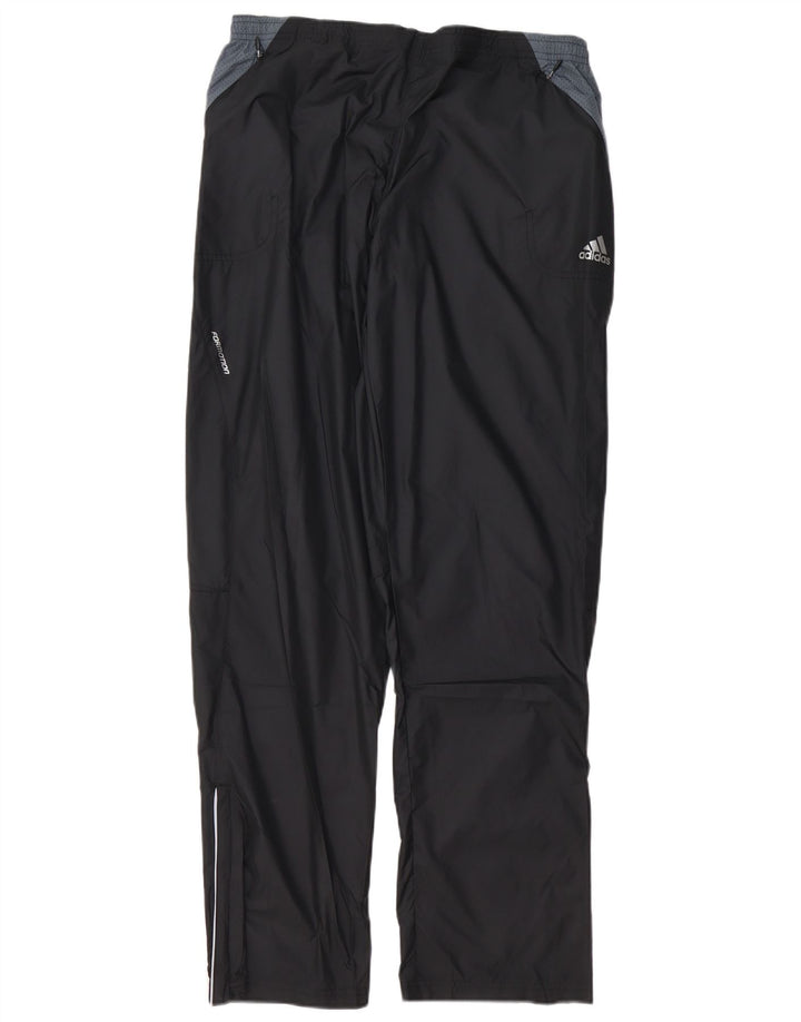 ADIDAS Pantalón de chándal para hombre Grande Negro Colorblock Poliéster