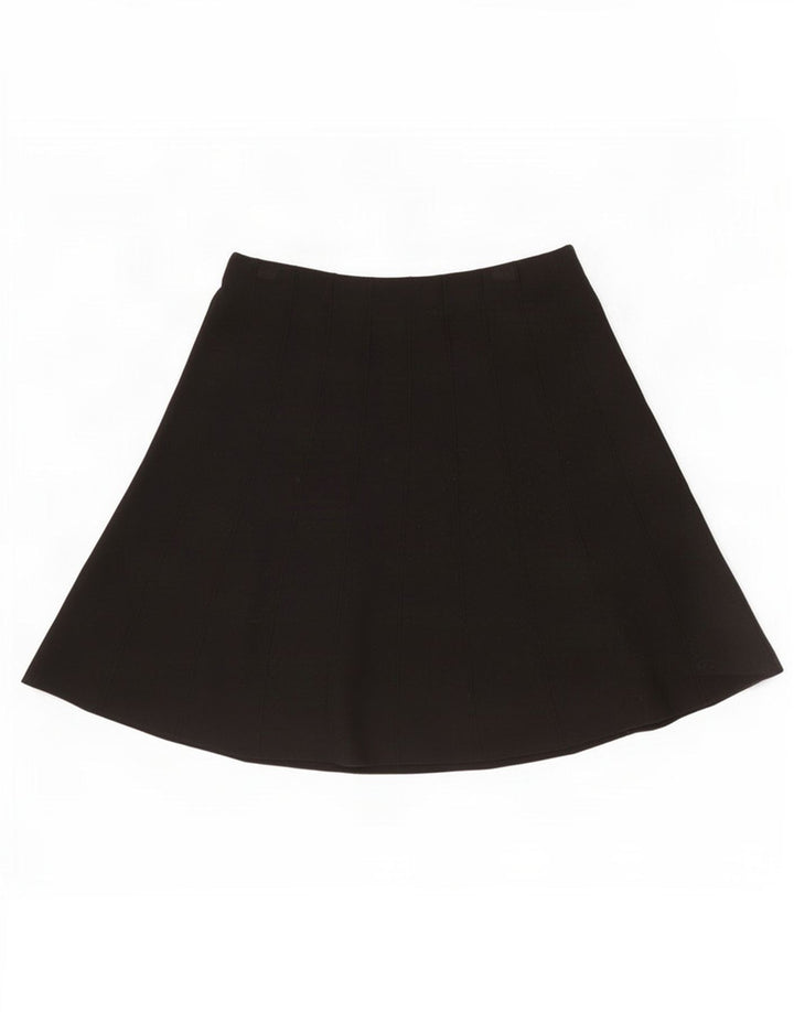 Zara Falda Acampanada Mediana W28 Viscosa Negra
