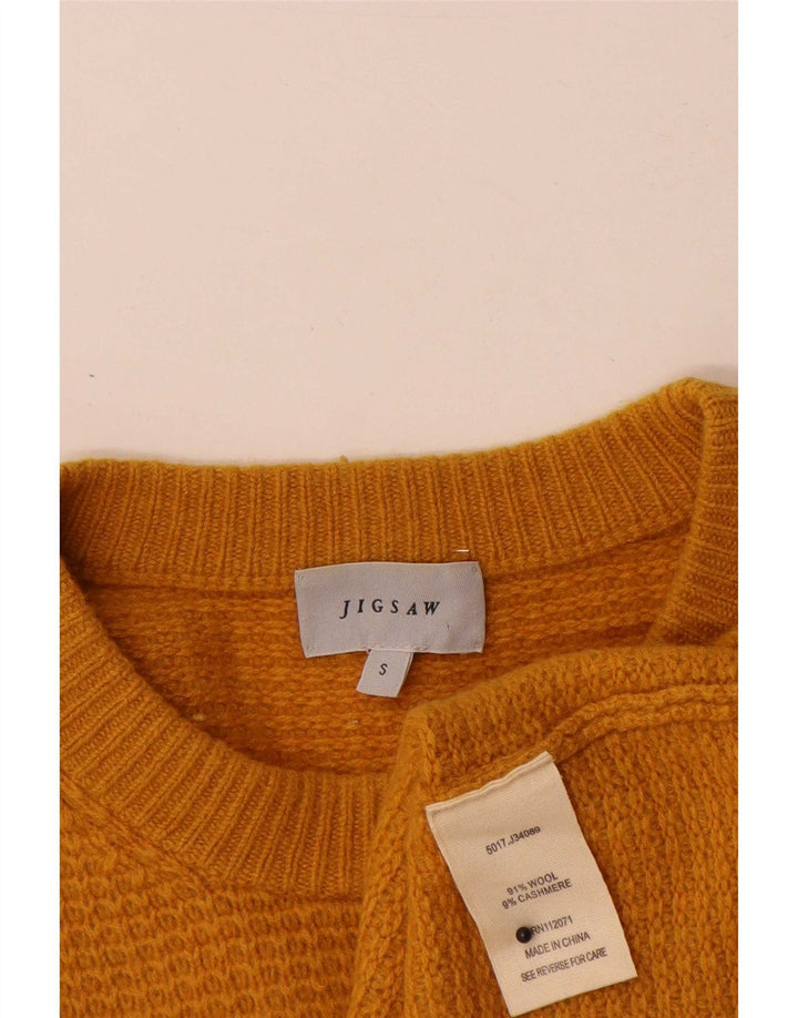 Jigsaw Jersey De Cuello Redondo Para Hombre Pequeño De Lana Naranja