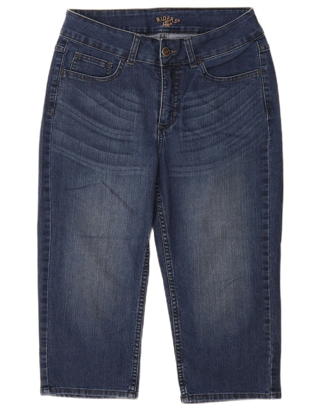 LEE Vaqueros Capri de Ajuste Holgado para Mujer US 8 Mediano W28 L18 Algodón Azul