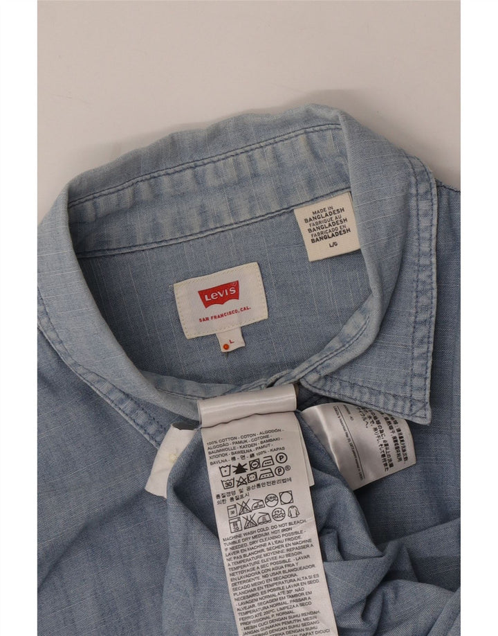 LEVI'S Camisa vaquera para hombre Algodón azul grande