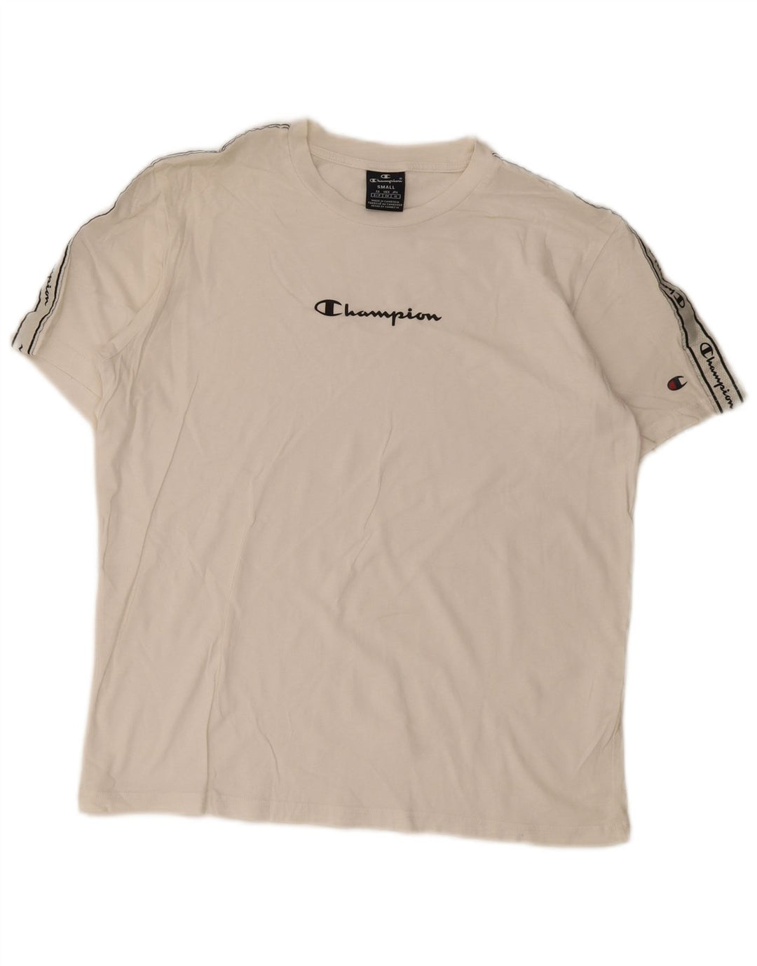 Champion Camiseta Gráfica Para Hombre Top Small Blanco Colorblock