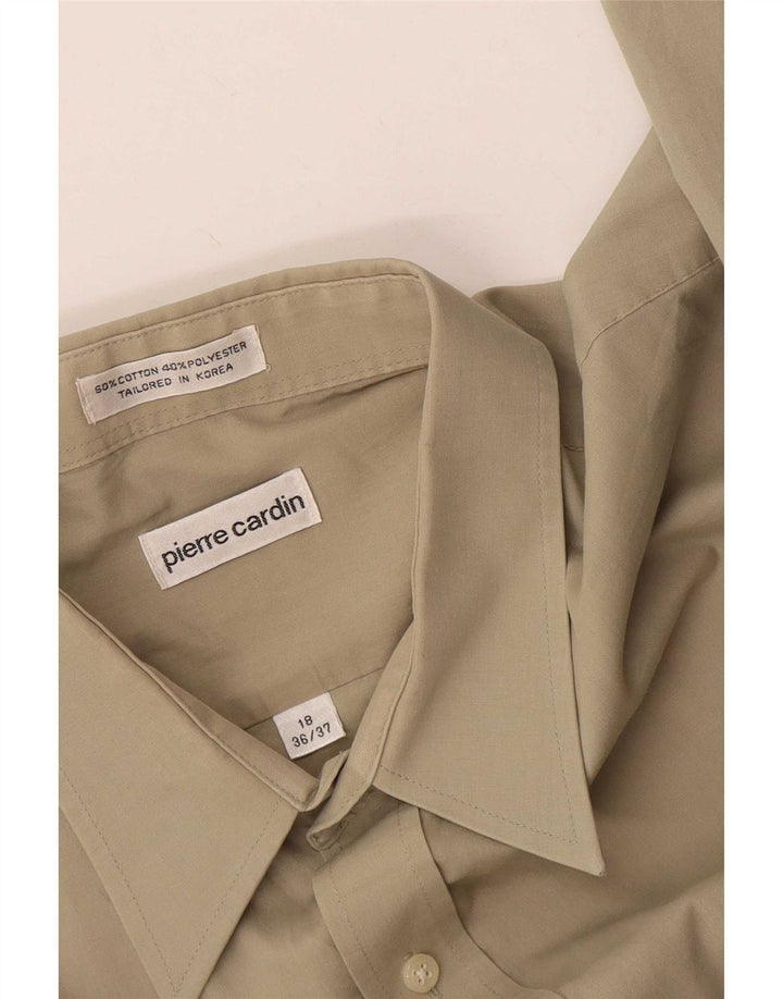 Pierre Cardin Camisa Hombre Talla 18 2XL Algodón Beige