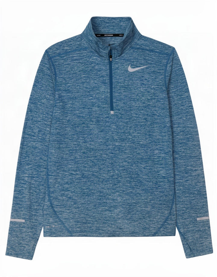 Nike Dri Fit - Chándal con cremallera y cuello para hombre, talla pequeña, color azul