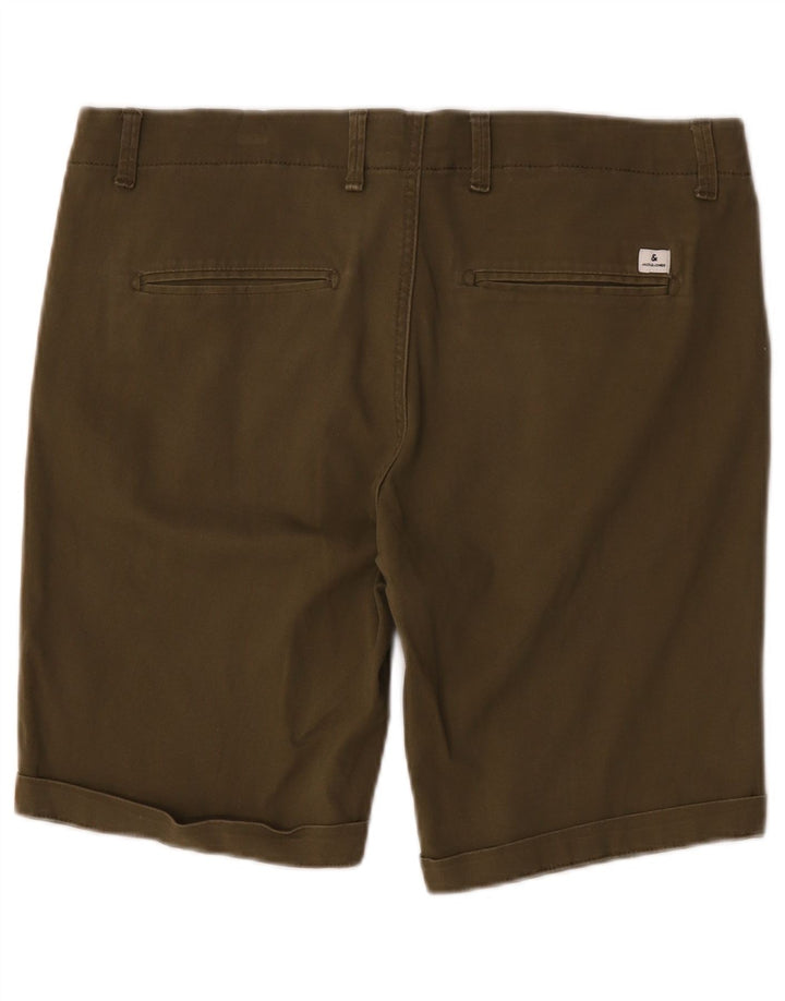 Jack & Jones Pantalones cortos chinos para hombre Large W36 Algodón caqui