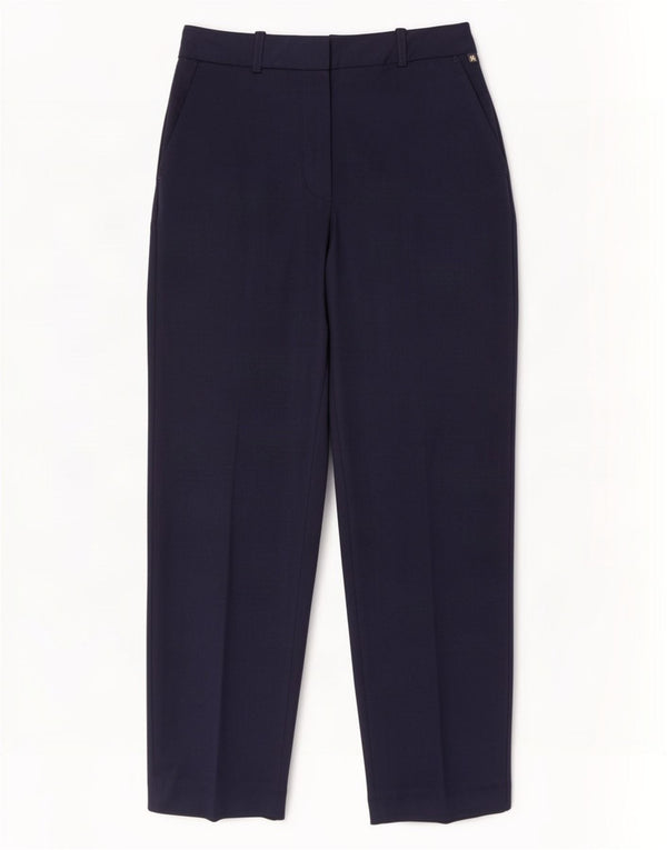 Tommy Hilfiger Pantalones chinos de cintura alta para mujer UK 8 Small W28 L28 Navy Blu