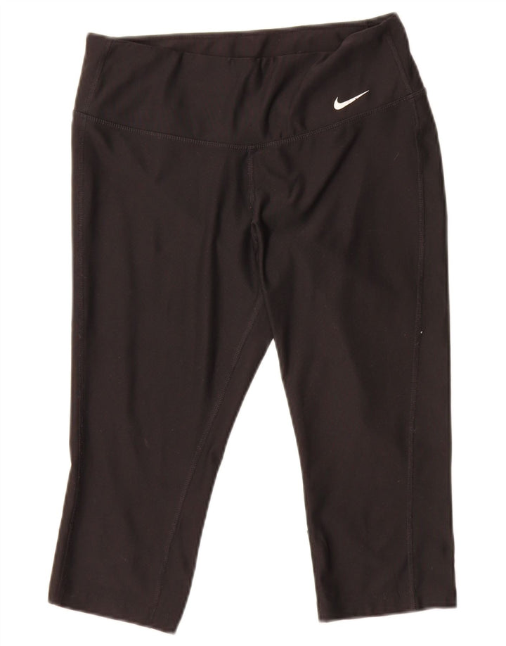 Nike Leggings capri para mujer UK 10 Small Poliéster negro