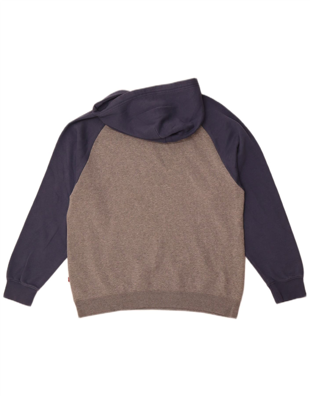 Levi's Jersey con capucha y corte relajado con diseño gráfico en bloques de color gris medio para hombre