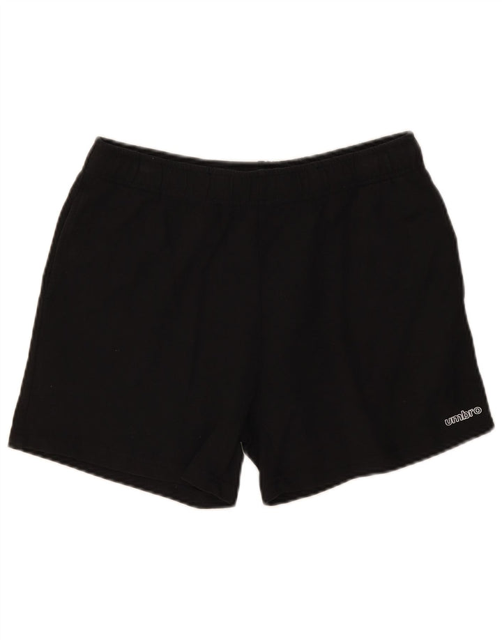 Pantalones Cortos Deportivos Umbro Hombre Algodón Negro Mediano