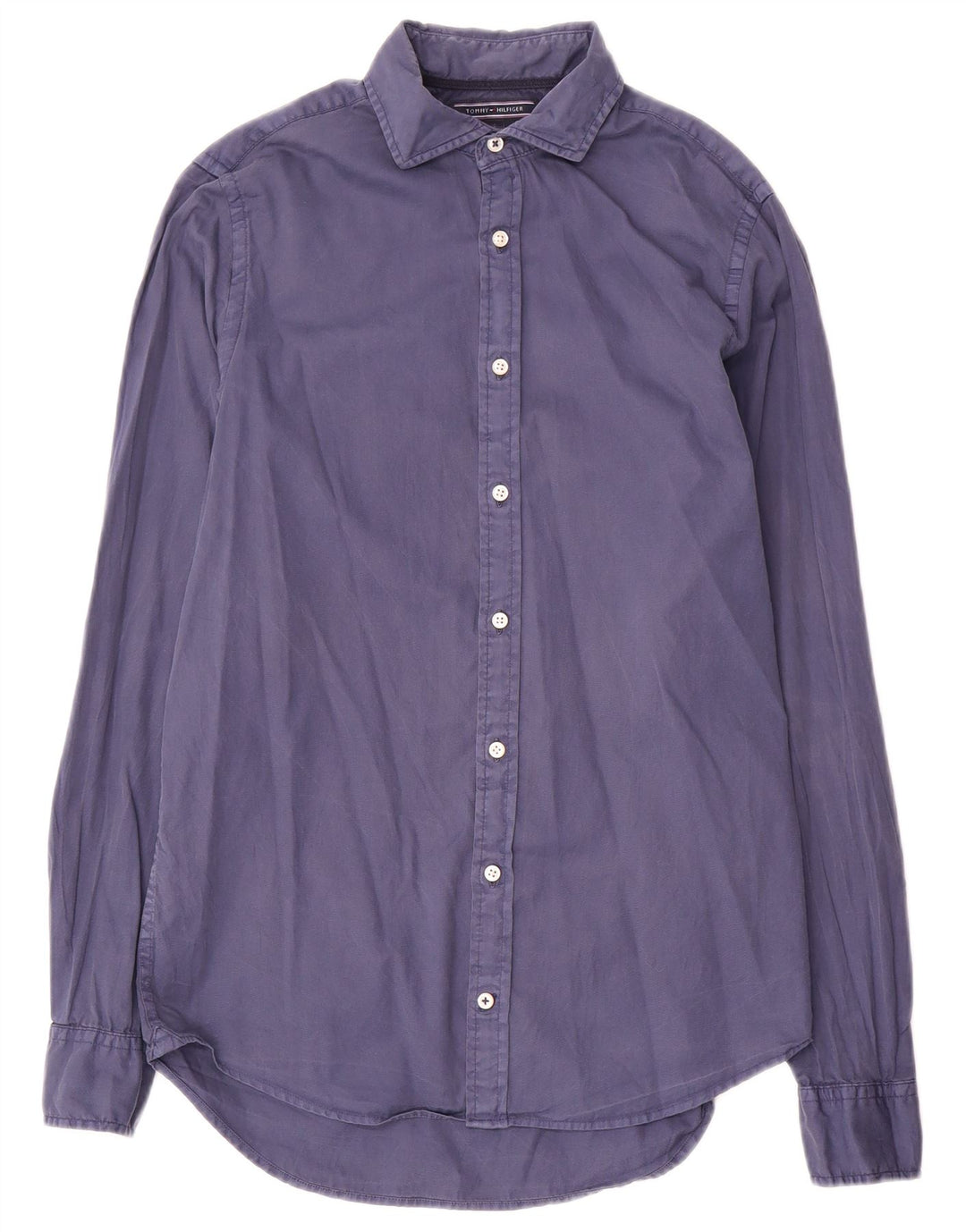 Camisa Tommy Hilfiger Hombre Slim Fit Azul Pequeño