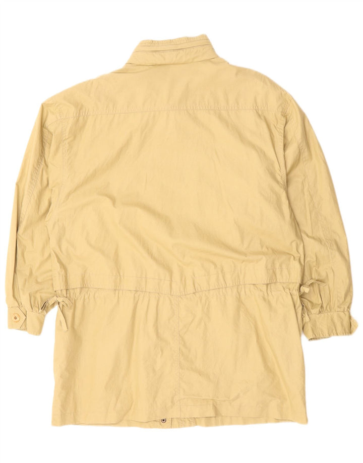 Peter Hahn Chaqueta utilitaria con capucha de gran tamaño para mujer Reino Unido 14 Algodón amarillo grande