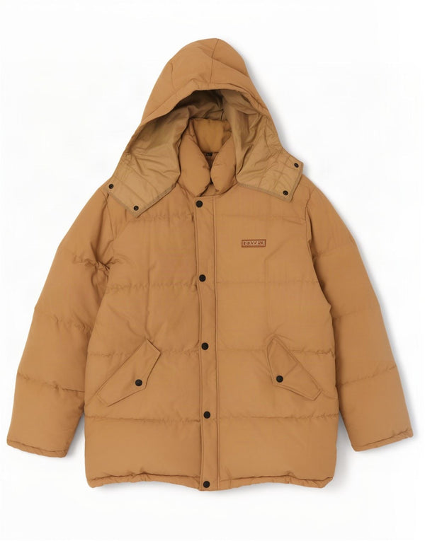 Levi's Chaqueta acolchada con capucha para hombre UK 40 Large Beige Nylon
