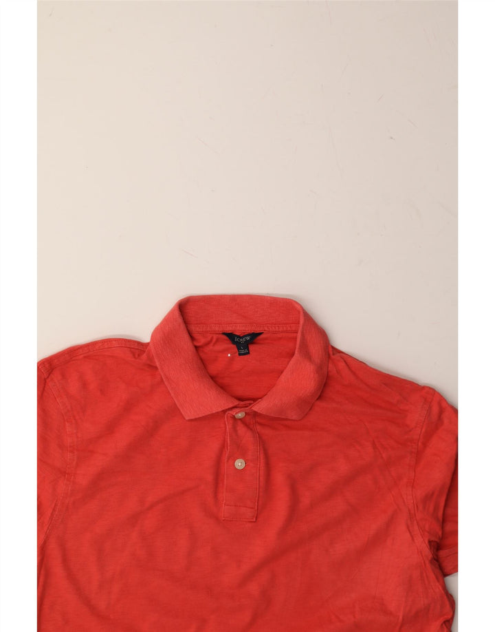 J. CREW Mens Polo Shirt Large Red Cotton Vintage J. Crew and Second-Hand J. Crew from Messina Hembry 