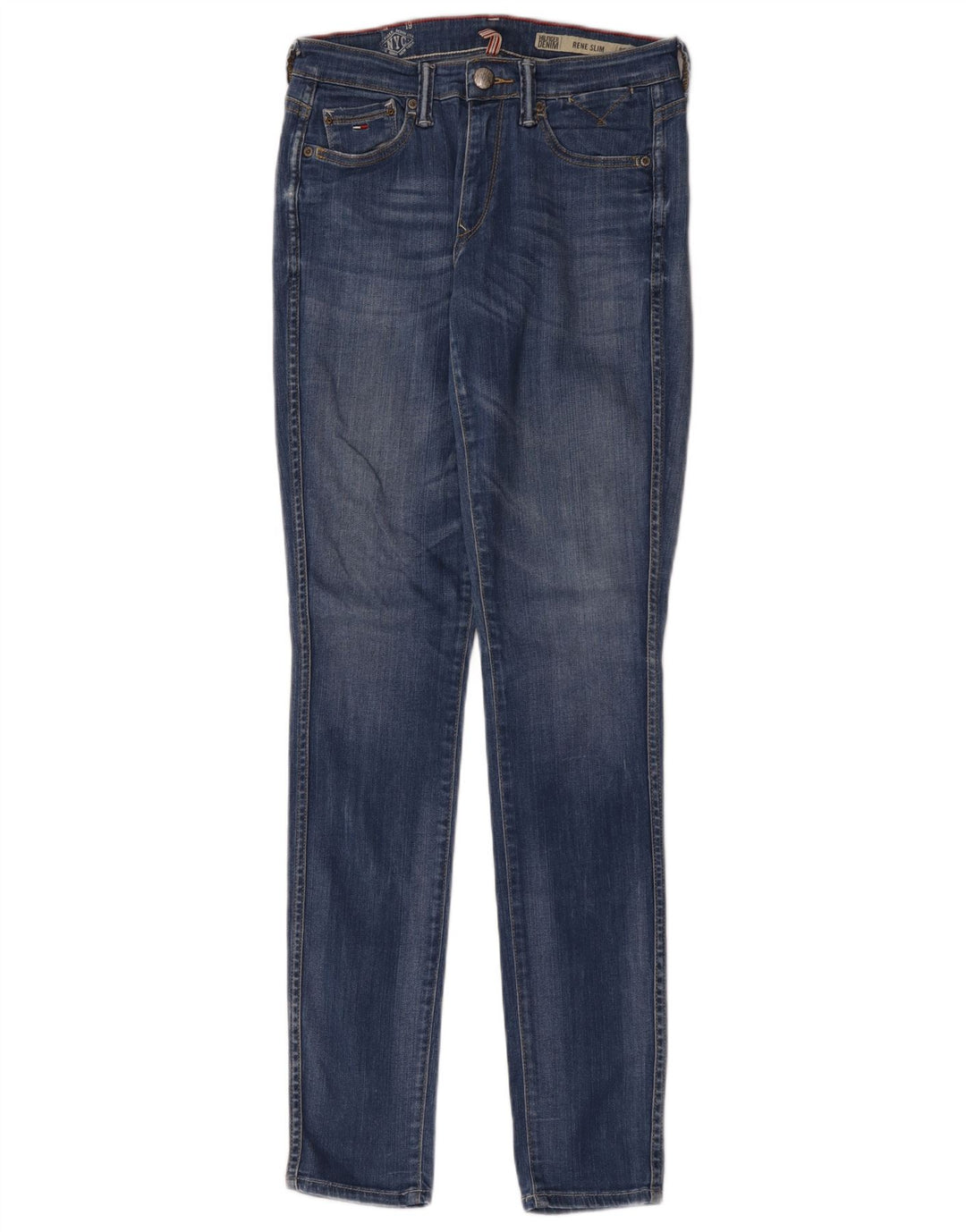 Vaqueros Tommy Hilfiger Rene Slim para mujer W27 L34 Azul