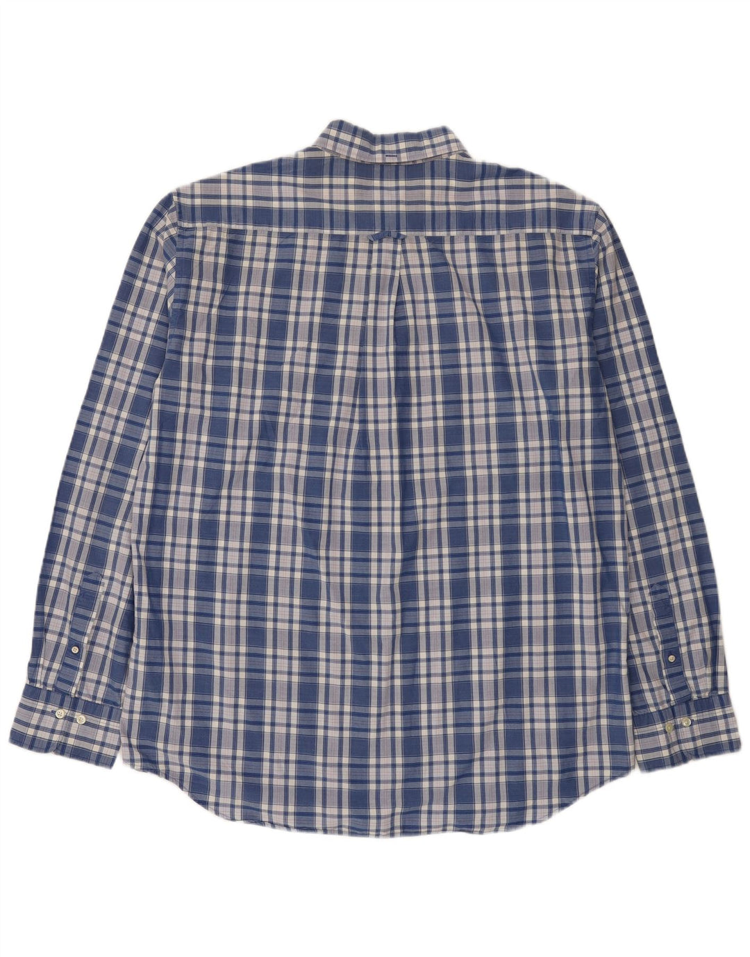Camisa Gant Hombre Talla 45/46 18 2XL Algodón A Cuadros Azul