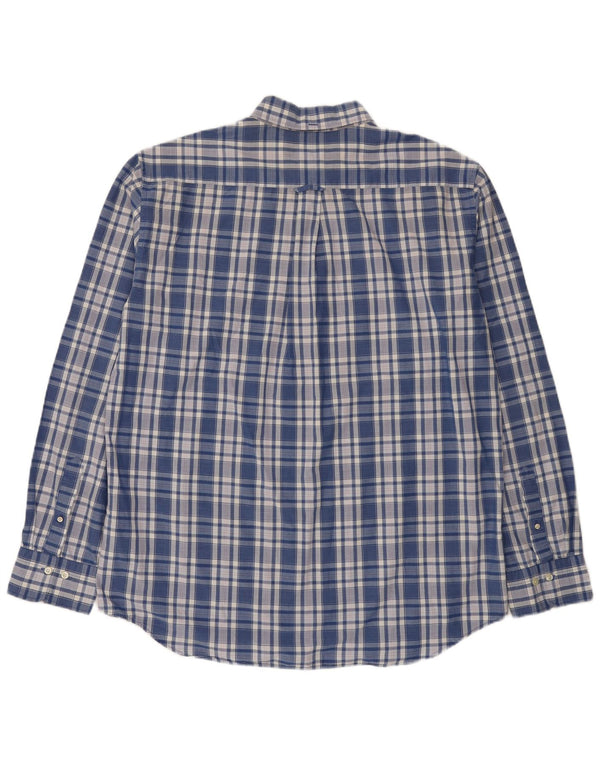 Camisa Gant Hombre Talla 45/46 18 2XL Algodón A Cuadros Azul