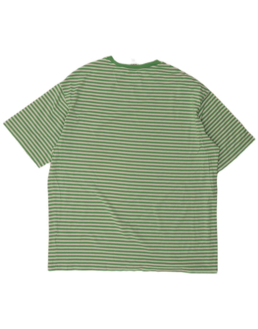 Cos Camiseta para hombre Top Algodón a rayas verde medio
