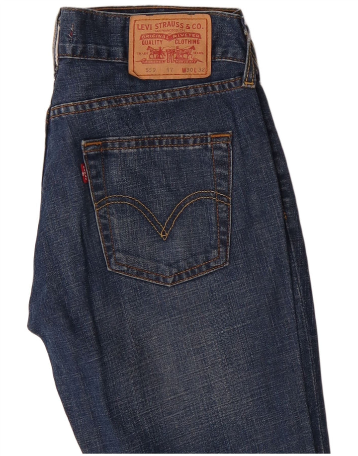 Levi's Mujer 559 Bootcut Jeans W30 L32 Algodón Azul