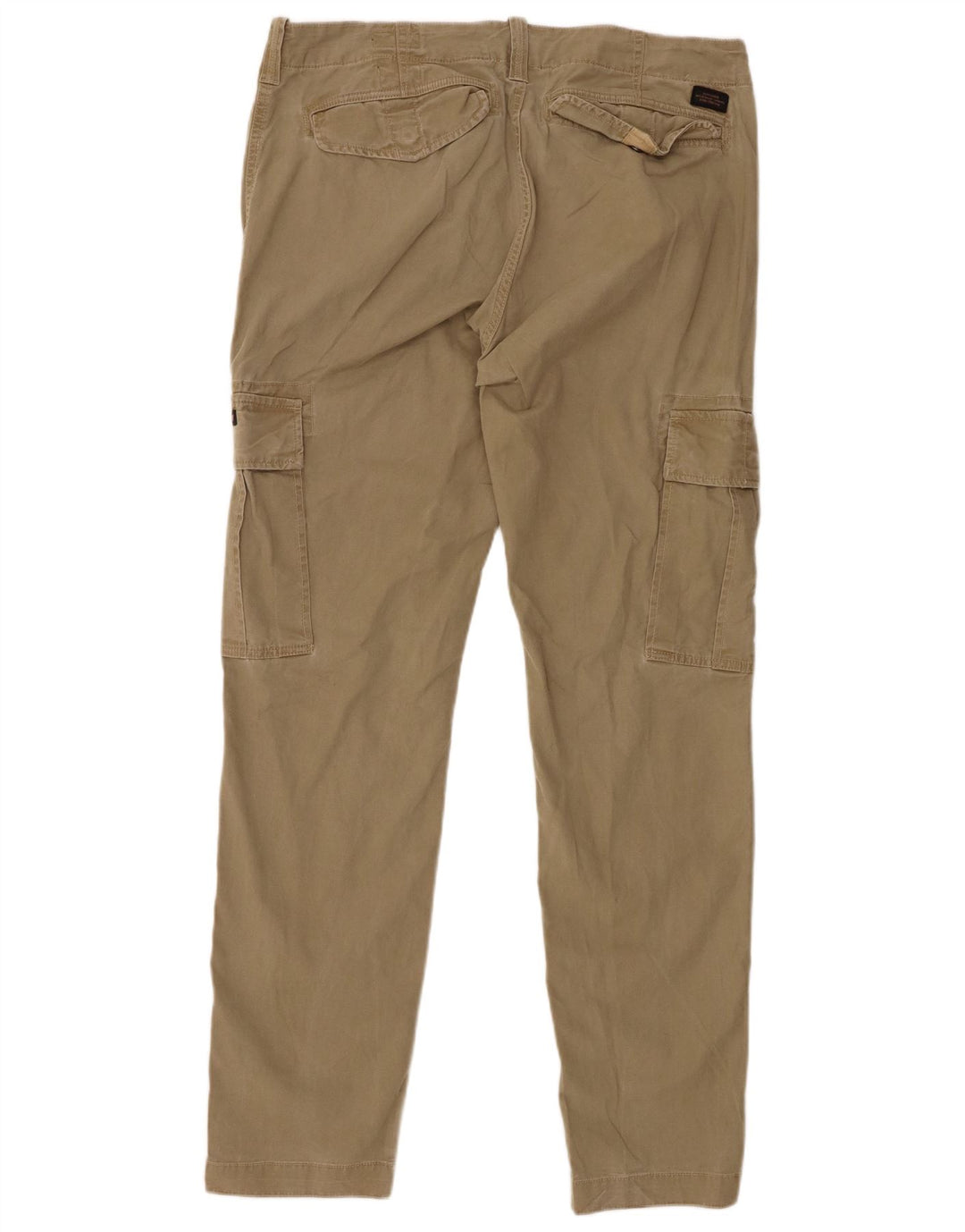 Superdry Pantalón cargo ajustado para hombre W34 L34 Algodón caqui