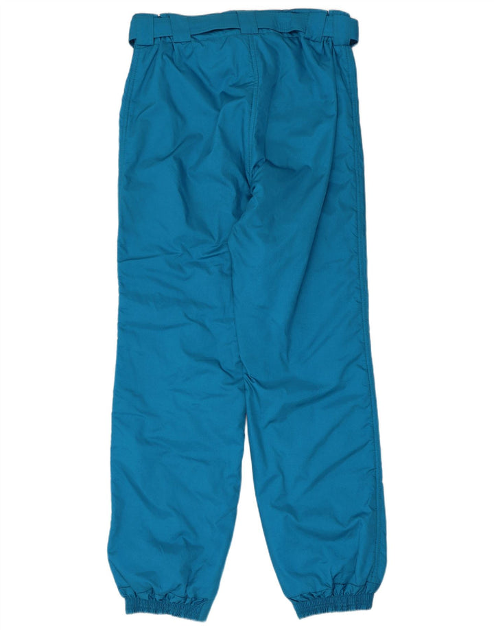 Vintage Mens Joggers Pantalones de esquí IT 52 Poliéster azul grande